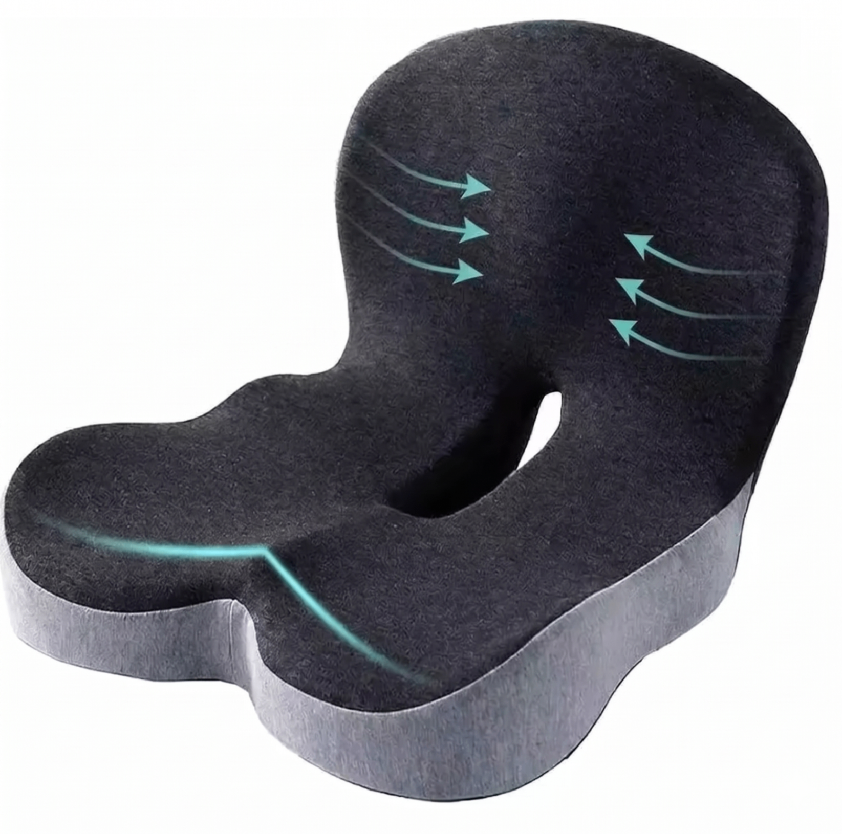 Coussin ergonomique Vitalité Pad avec découpe coccyx